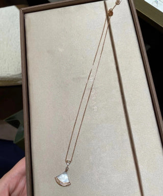 Bvlgari Colorful Fan Pendant Necklace – Elegant Luxury Jewelry