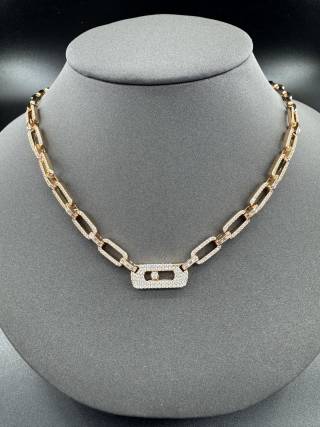 Messika Move Link Pavé Diamond Chain Necklace