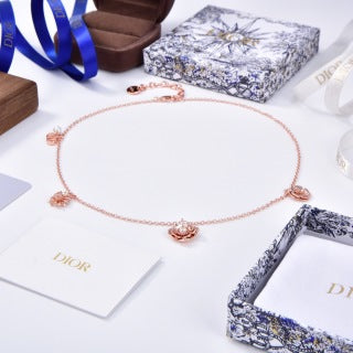 Dior Rosée Jardin Floral Charm Necklace