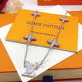 Louis Vuitton Star Cross Monogram Pendant Necklace