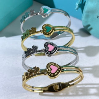 Tiffany Colorful Heart Tag Enamel Bracelet – Playful Luxury Jewelry