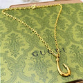 Gucci Hook Pendant Chain Necklace