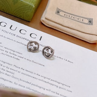 Gucci Interlocking G Mini Round Stud Earrings