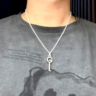 Gucci GG Crystal Drop Pendant Necklace